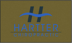 6' x 10' (70" x 118") Waterhog Inlay HARTTER  Indoor/Outdoor Logo Mat