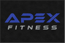 4' x 6' (45" x 69") ColorStar Impressions APEX FITNESS  Indoor Logo Mat