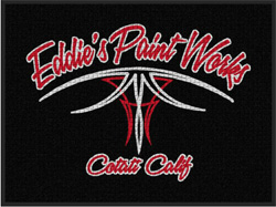 3' x 4' (35" x 45") Waterhog Impressions HD EDDIE'S PAINT WORKS  Indoor-Outdoor Logo Mat