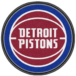 6' Round (68" inches) Digiprint HD Custom Shape 313 DET PISTONS Indoor Logo Mat
