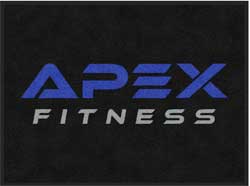 3' x 4' (35" x 47") ColorStar Impressions  APEX FITNESS  Indoor Logo Mat