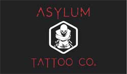 3' x 5' (34" x 58") Floor Impressions ASYLUM TATTOO Rubber Logo Mat