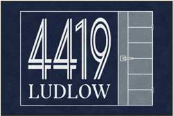 4' x 6' (45" x 69") ColorStar Impressions  4419 LUDLOW  Indoor Logo Mat