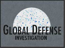 3' x 4' (35" x 45") Digiprint HD GLOBAL DEFENSE  Indoor Logo Mat