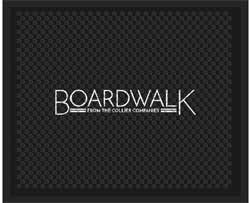 2'6" x 3' (30" x 35") Superscrape Impressions BOARDWALK Rubber Logo Mat