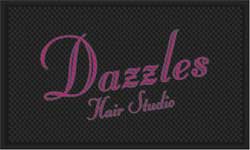 3' x 5' (35" x 56") Superscrape Impressions DAZZLES   Rubber Logo Mat