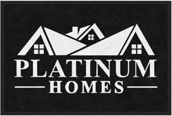 2' x 3' (24" x 35") ColorStar Impressions PLATINUM HOMES  Indoor Logo Mat