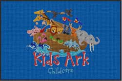 4' x 6' (45" x 69") Waterhog Impressions HD KIDS ARK  Indoor/Outdoor Logo Mat