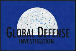 4' x 6' (45" x 69") Digiprint HD GLOBAL DEFENSE Indoor Logo Mat