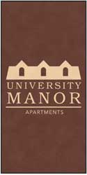6' x 12' (68" x 143") Colorstar Impressions UNIVERSITY MANOR   Indoor Logo Mat