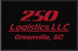 2' x 3' (24" x 35") Waterhog Impressions HD 250 LOGISTICS  Indoor-Outdoor Logo Mat