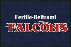 4' x 6' (45" x 69") ColorStar Impressions FALCONS  Indoor Logo Mat