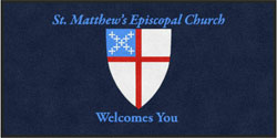 3' x 6' (35" x 69") ColorStar Impressions  SAINT MATTHEW  Indoor Logo Mat