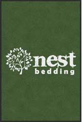 4' x 6' (45" x 69") ColorStar Impressions NEST BEDDING  Indoor Logo Mat