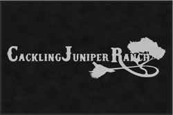 4' x 6' (45" x 69") ColorStar Impressions CACKLING JUNIPER RANCH  Indoor Logo Mat