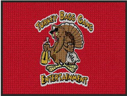 3' x 4' (35" x 45") Waterhog Impressions HD TURKEY BAGG GANG Indoor-Outdoor Logo Mat