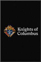 4' x 6' (45" x 69") Waterhog Impressions HD KNIGHTS OF COLUMBUS  Indoor/Outdoor Logo Mat