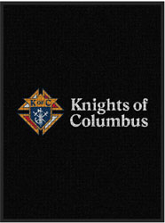3' x 4' (35" x 45") Waterhog Impressions HD KNIGHTS OF COLUMBUS  Indoor-Outdoor Logo Mat