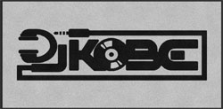 3' x 6' (35" x 69") ColorStar Impressions DJ KOBE  Indoor Logo Mat