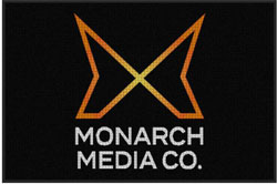 4' x 6' (45" x 69") Waterhog Impressions HD MONARCH MEDIA CO.  Indoor/Outdoor Logo Mat