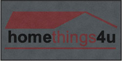 4' x 8' (45" x 95") ColorStar Impressions HOME THINGS 4U  Indoor Logo Mat