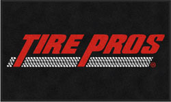 3' x 5' (35" x 59") Colorstar Impressions  TIRE PROS  Indoor Logo Mat