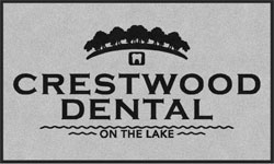 3' x 5' (35" x 59") Colorstar Impressions CRESTWOOD DENTALIndoor Logo Mat