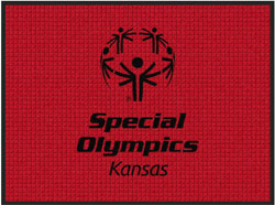 3' x 4' (35" x 45") Waterhog Impressions HD SPECIAL OLYMPICS  Indoor-Outdoor Logo Mat