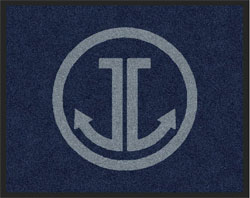 2' x 2' 6" (24" x 30") ColorStar Impressions JUST JS  Indoor Logo Mat