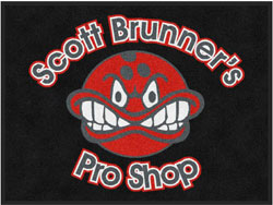 3' x 4' (35" x 47") ColorStar Impressions SCOTT BRUNNER'S  Indoor Logo Mat