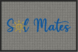 2' x 3' (24" x 35") Waterhog Impressions HD SOL MATES Indoor-Outdoor Logo Mat