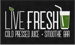 3' x 5' (35" x 59") Colorstar Impressions LIVE FRESH  Indoor Logo Mat