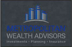 4' x 6' (45" x 69") Digiprint HD METROPOLITAN  Indoor Logo Mat