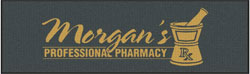 3' x 10' (35" x 119") Waterhog Impressions HD MORGAN'S  Indoor/Outdoor Logo Mat