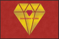 4' x 6' (45" x 69") Digiprint HD DIAMOND TAXES  Indoor Logo Mat