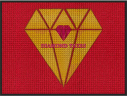 3' x 4' (35" x 45") Waterhog Impressions HD DIAMOND TAXES Indoor-Outdoor Logo Mat