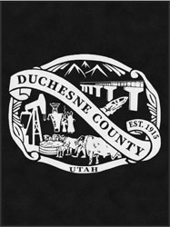6' x 8' (68" x 95") Digiprint HD DUCHESNE COUNTY  Indoor Logo Mat