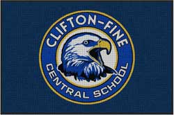 4' x 6' (45" x 69") Waterhog Impressions HD CLIFTON FINE   Indoor/Outdoor Logo Mat