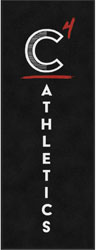 3' x 8' (35" x 94") Digiprint HD C4 ATHLETICS  Indoor Logo Mat