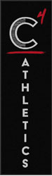 3' x 10' (35" x 119") Waterhog Impressions HD C4 ATHLETICS  Indoor/Outdoor Logo Mat