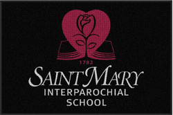 4' x 6' (45" x 69") Waterhog Impressions HD SAINT MARY  Indoor/Outdoor Logo Mat