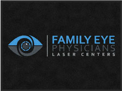 3' x 4' (35" x 45") Digiprint HD FAMILY EYE Indoor Logo Mat