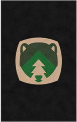 5' x 8' (58" x 95") Digiprint HD GRIZZLY PINE  Indoor Logo mat