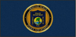 4' x 8' (45" x 95") Waterhog Impressions HD ORMOND BEACH PD  Indoor/ Outdoor Logo Mat