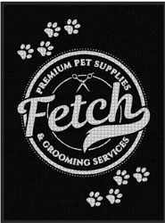 3' x 4' (35" x 45") Waterhog Impressions HD FETCH Indoor-Outdoor Logo Mat