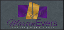 3'8" x 8'6" (45" x 100") Digiprint HD MARTIN EVERS  Indoor Logo Mat