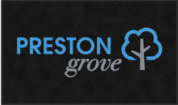 3' x 5' (35" x 58") Digiprint HD PRESTON GROVE  Indoor Logo Mat