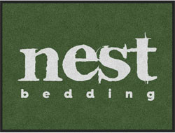 3' x 4' (35" x 47") ColorStar Impressions NEST BEDDING  Indoor Logo Mat