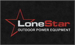 3' x 5' (35" x 58") Digiprint HD LONE STAR  Indoor Logo Mat