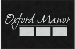 4' x 6' (45" x 69") Digiprint HD OXFORD MANOR  Indoor Logo Mat